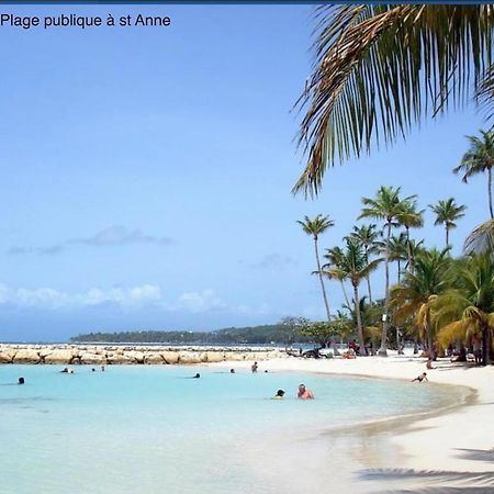 Studio Village Vacances,Vue Mer, Plage A 30M ,Wifi A Sainte Anne Buitenkant foto