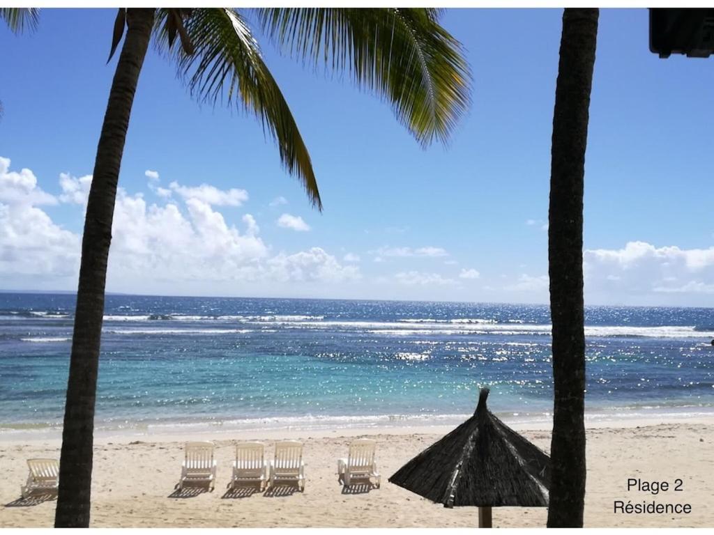 Studio Village Vacances,Vue Mer, Plage A 30M ,Wifi A Sainte Anne Buitenkant foto